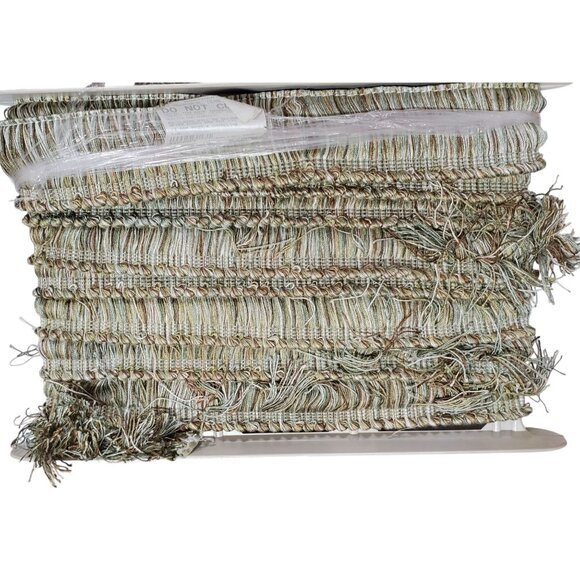 Stout Textiles 6.3 Yard 1251 Brush Fringe 2.25" Corded Header Trim Discontinued - Picture 9 of 10